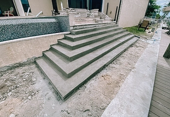 Concrete stairs