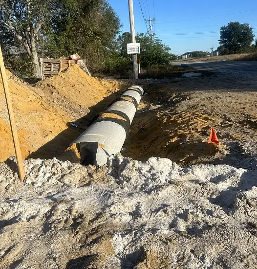 Concrete culvert installation for drainage management