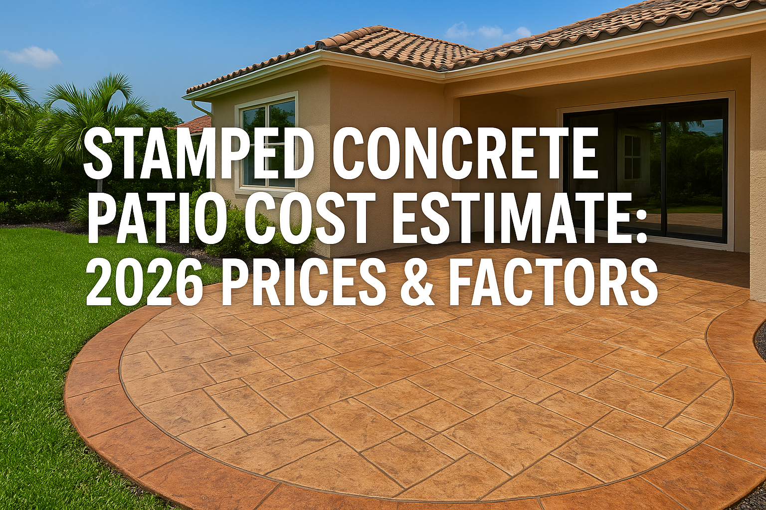 Stamped Concrete Patio Cost Estimate: 2026 Prices & Factors