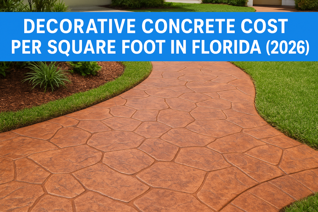 Decorative Concrete Cost Per Square Foot In Florida (2026)