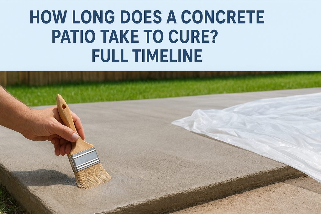 How Long Does a Concrete Patio Take to Cure? Full Timeline