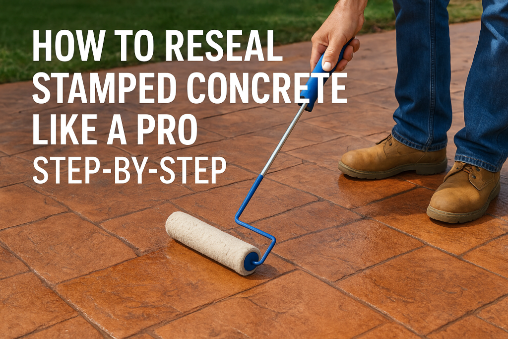 How To Reseal Stamped Concrete Like A Pro: Step-By-Step