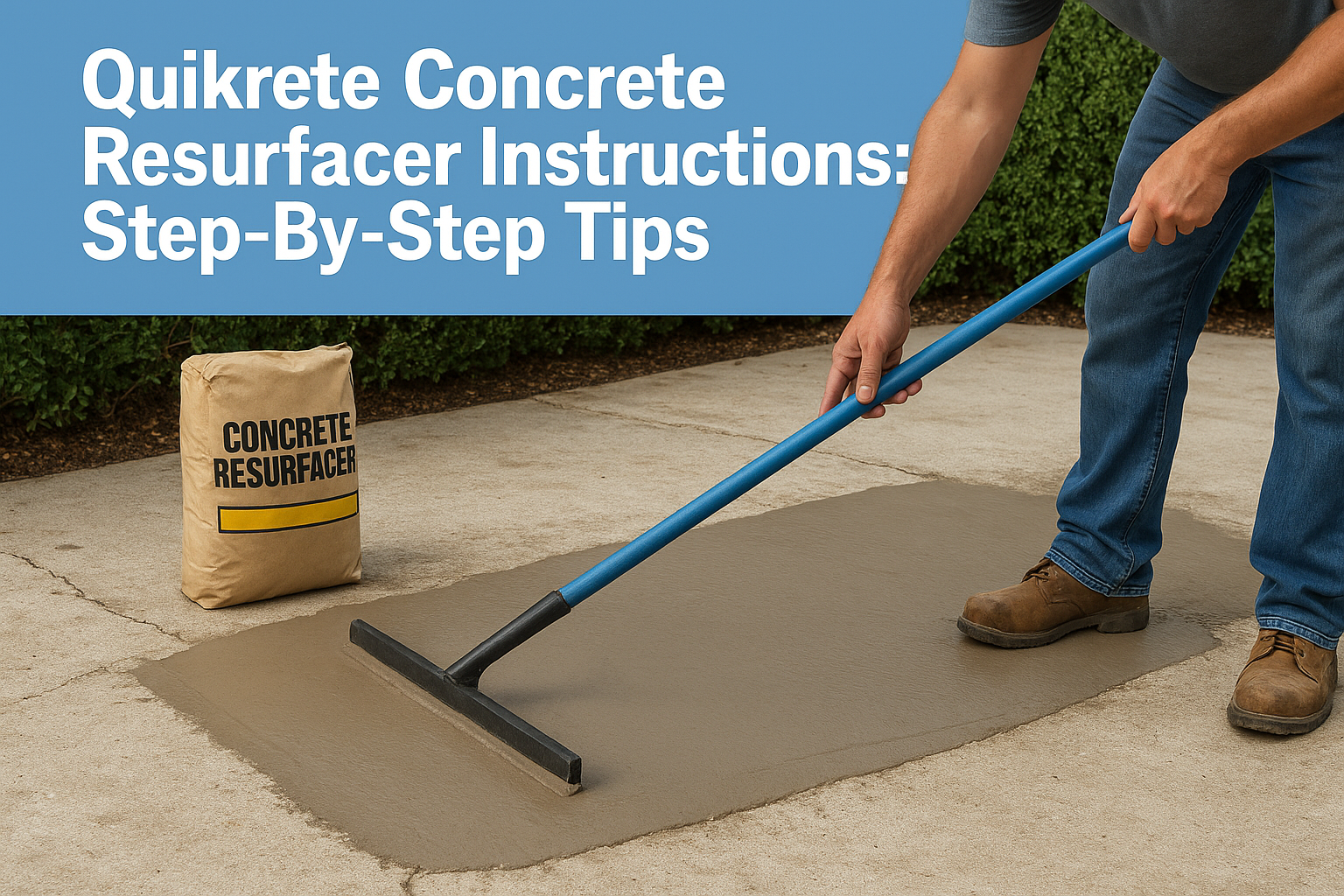 Quikrete Concrete Resurfacer Instructions: Step-By-Step Tips