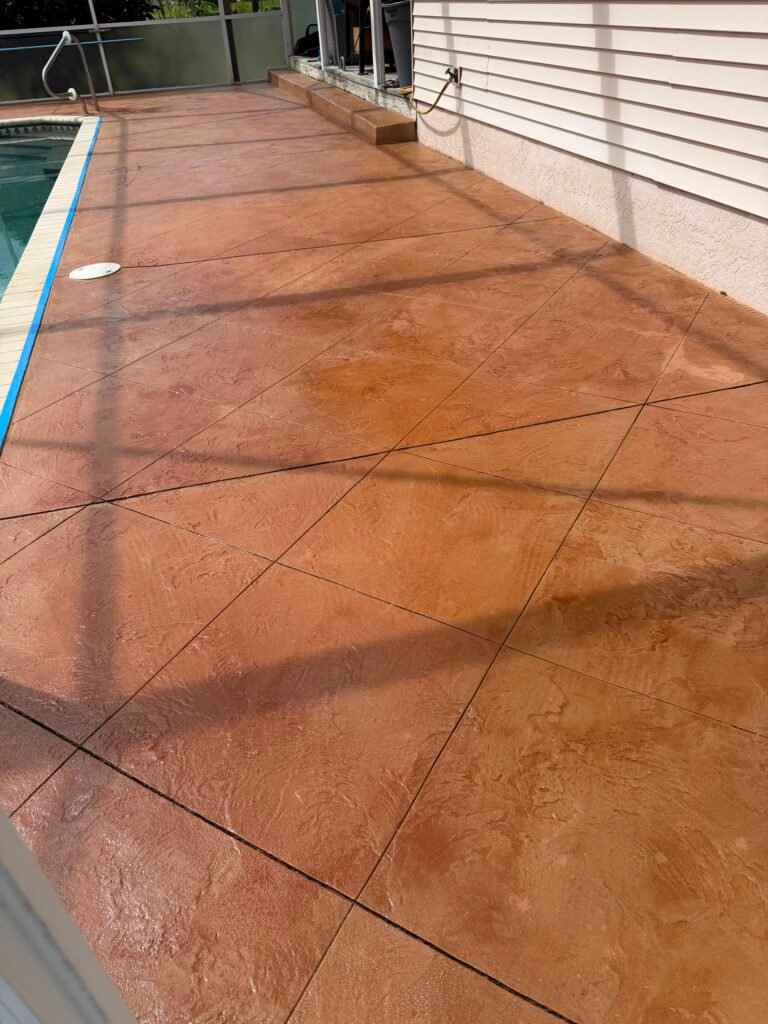 Decorative Concrete Pool Deck