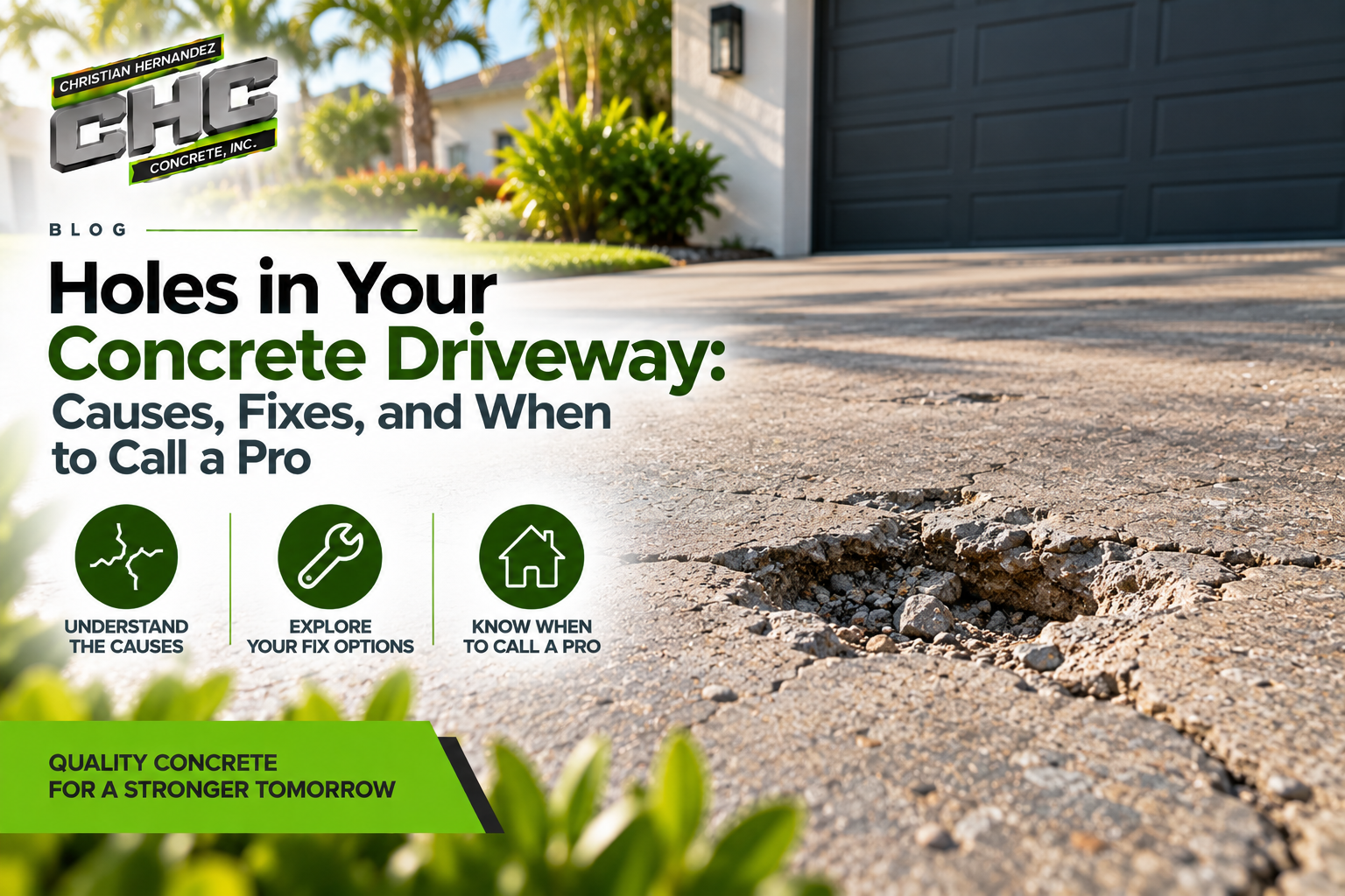 Holes in Driveway - How to Fix Featured Image